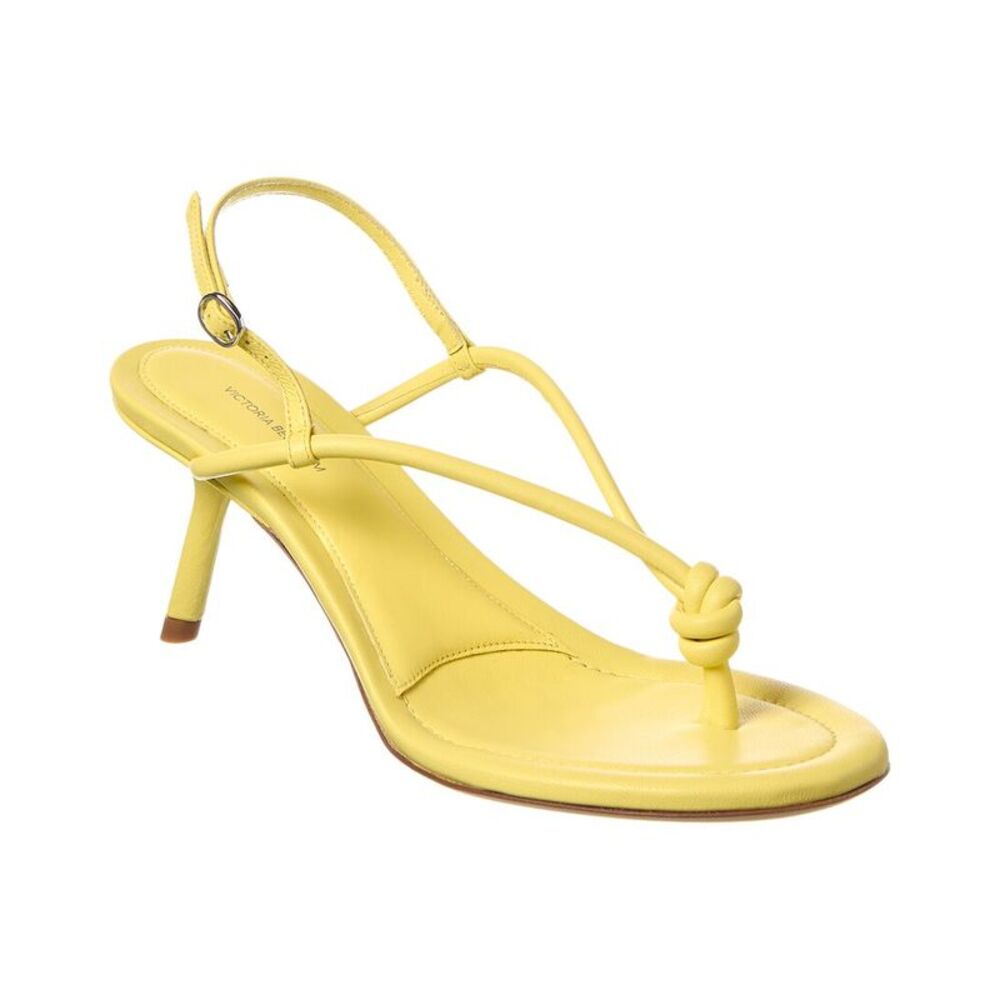 Victoria Beckham Leather Sandal, Yellow